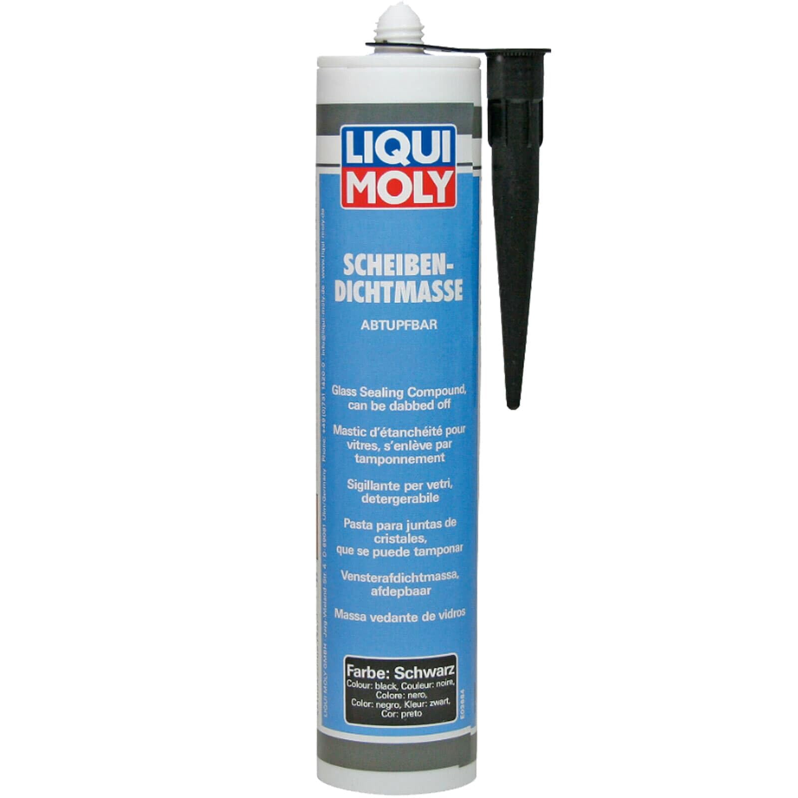 LIQUI MOLY Scheibenabdichtung abtupfbar | 310 ml | Karosserieschutz | Dichtstoff | Unterbodenschutz | Art.-Nr.: 6196, Schwarz