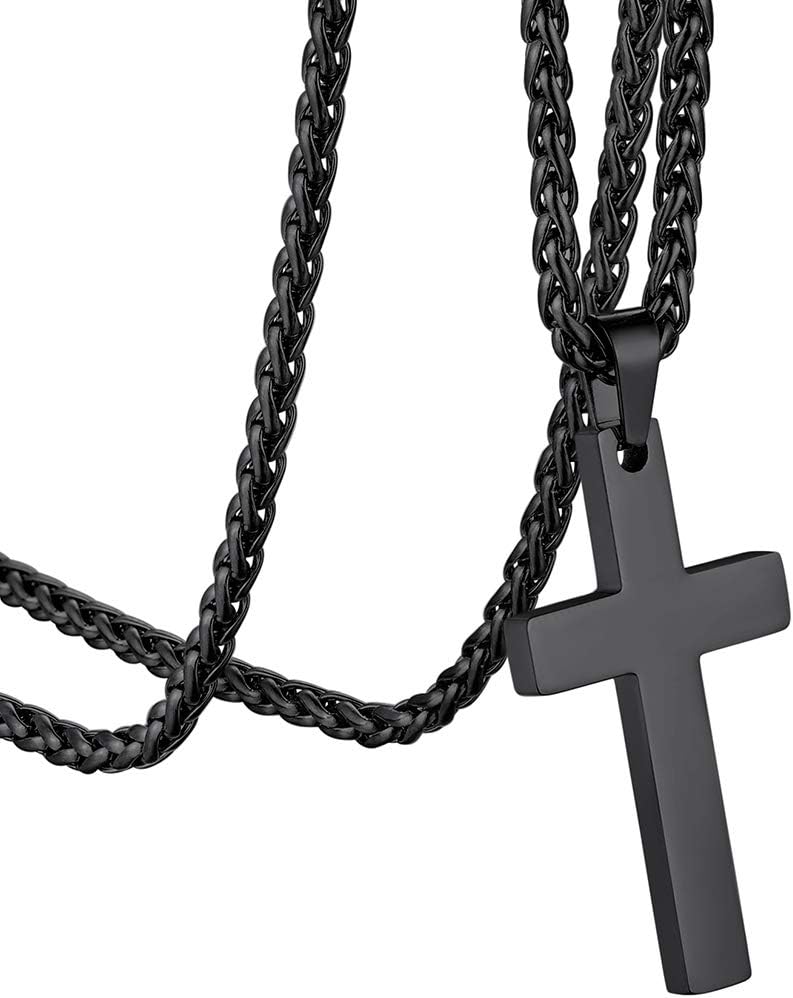 Collier FOSSIL Acier Inoxydable Doré Croix 55 Cm