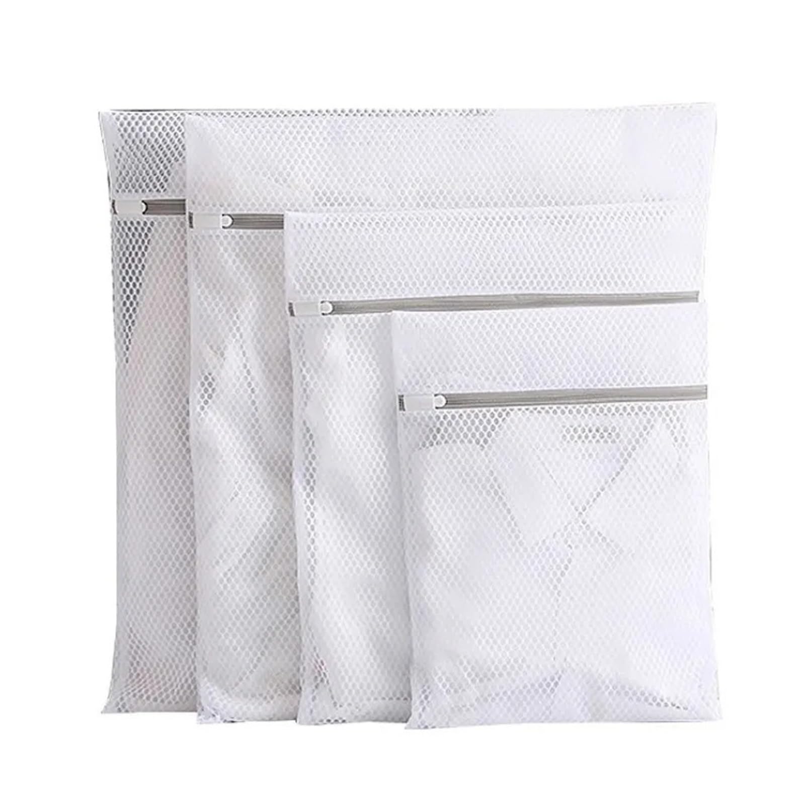 Zyayng One Color 1Set Cleaning Protect Washing Bag Grey Fine Mesh Zipper Laundry Storage Bags For Clothes