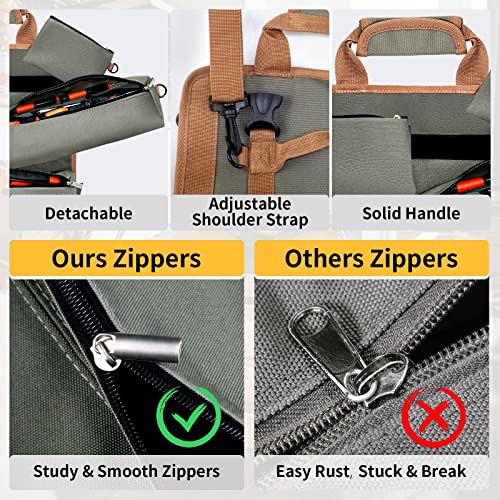 Tsmsv Tool Roll Up Bag, Roll Up Tool Bag, Roll Tool Organizer With 3 Detachable Pouches, Tool Roll Pouch For Mechanic/Electrician/Motorcycle/Truck #TOP4