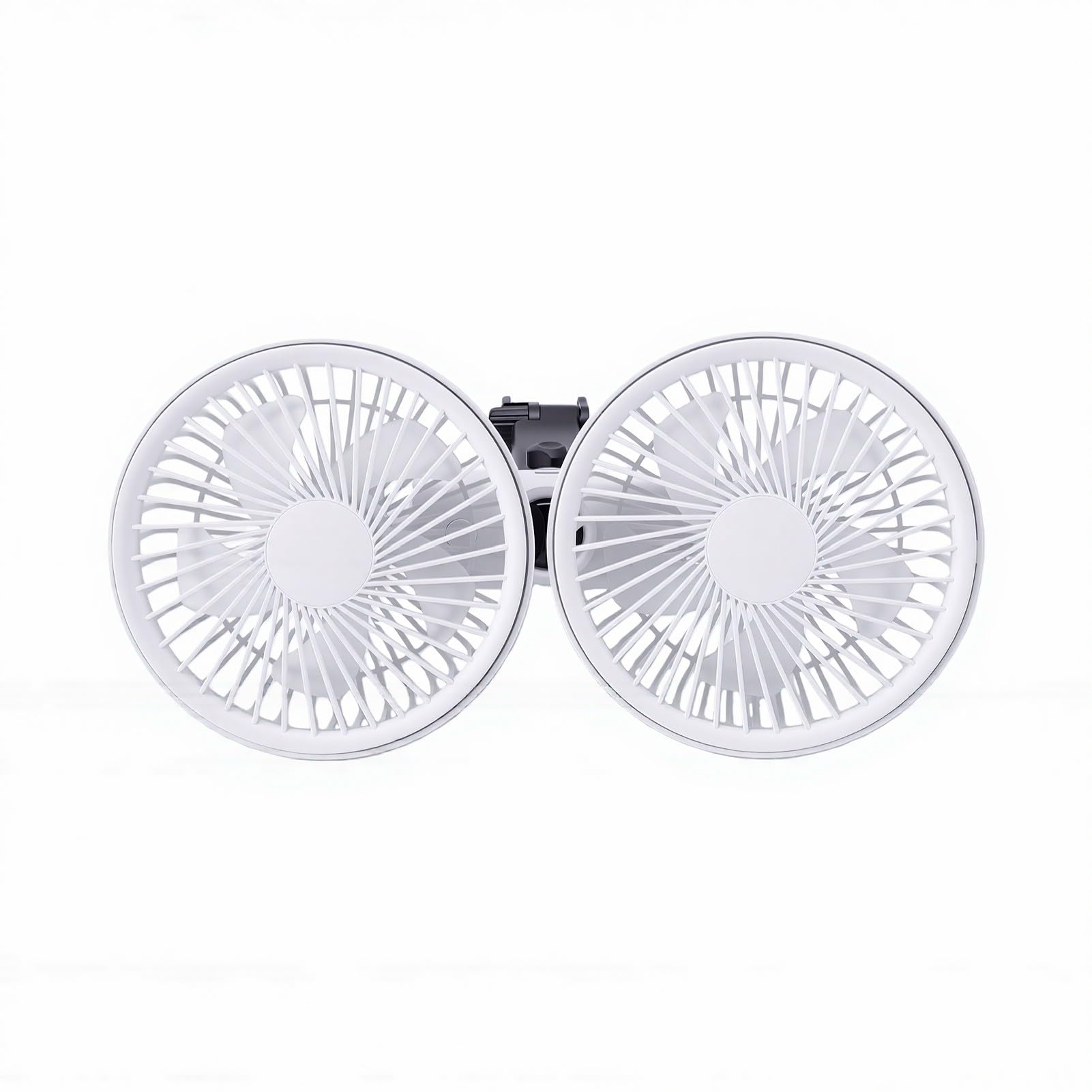 Ventilador de Enfriamiento para Automóvil de Doble Cabezal, (White)