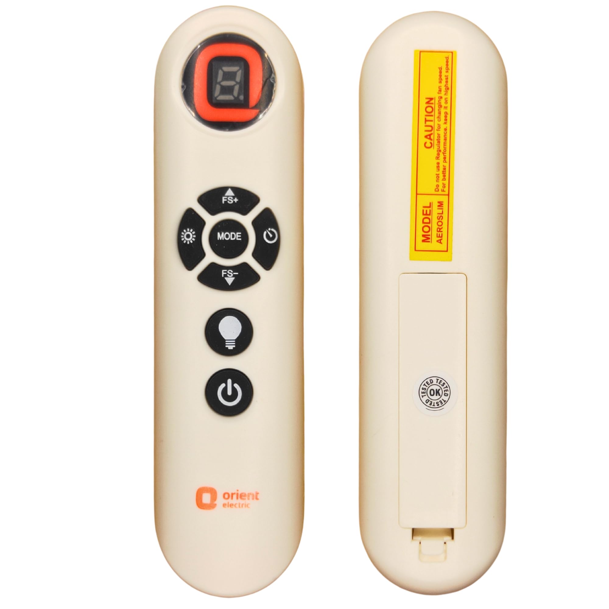 BLUKEY Remote Control for Orient Electric AEROSLIM BLDC Ceiling Fan Original with Intensity Mode (Match Old Remote Before Ordering) (B0D1GLMB6N) Amazon Price History, Amazon Price Tracker