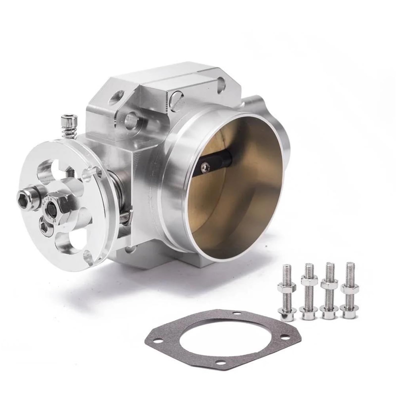 Sensor posición Acelerador Colector De Admisión Plateado Aluminio Cuerpo del Acelerador 70mm para Civic B16 B18 D16 F22 B20 D/B/H/F EG EK H22 EP-TB70B16 Cuerpo de Acelerador