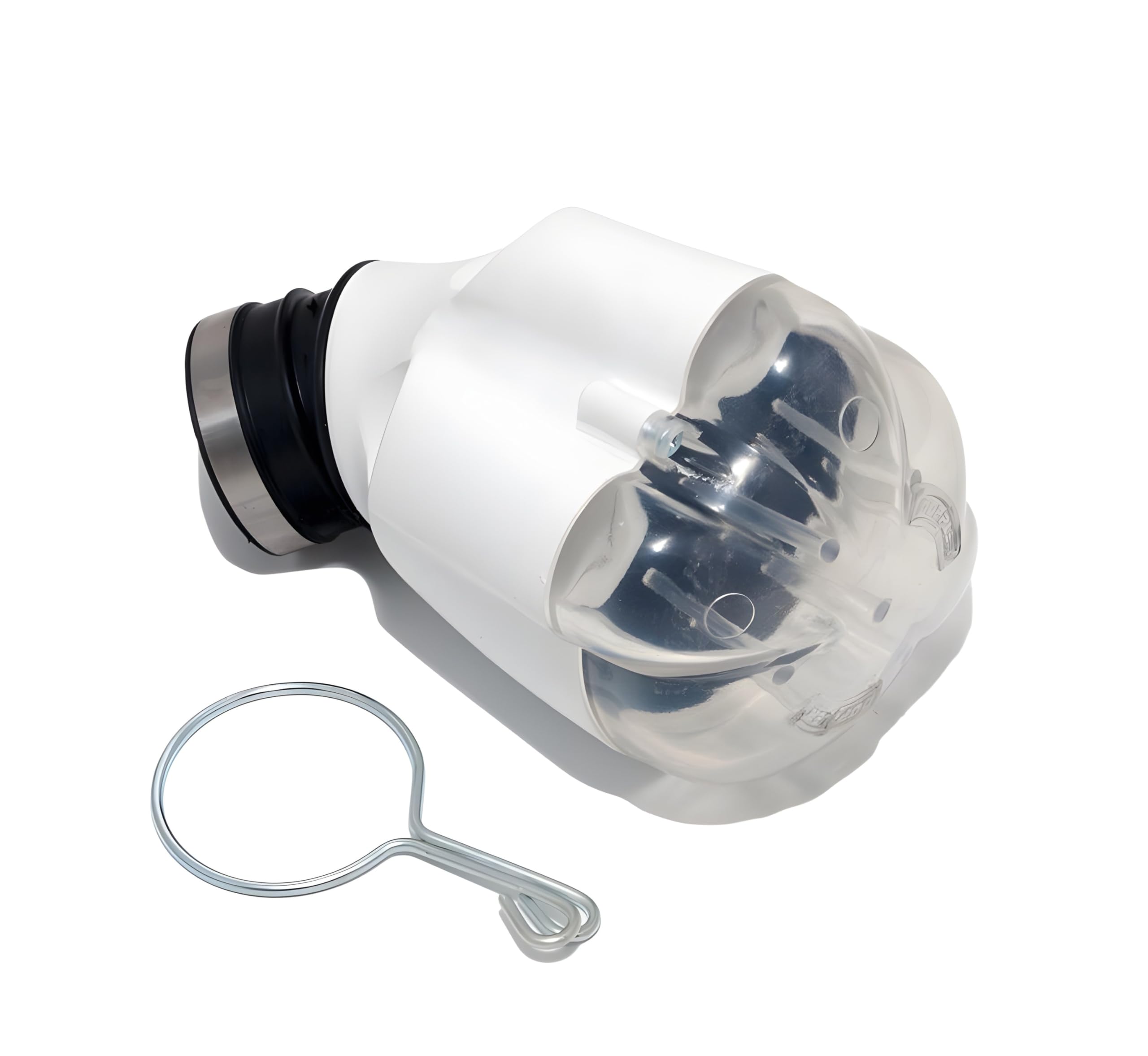 Filtre à air Doppler Venturi blanc noir boîte à air pour scooter et mécaboite