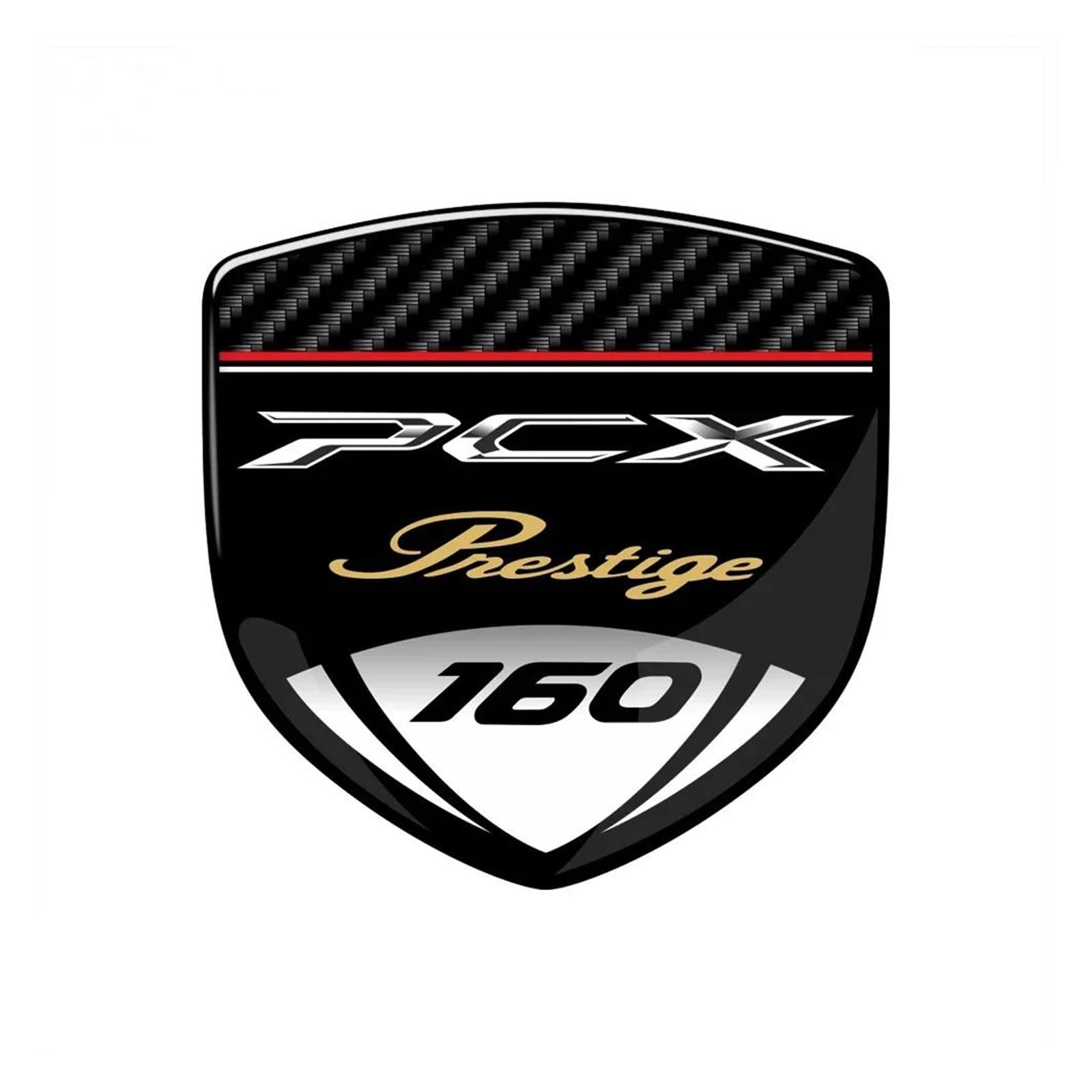 3D Resin Sticker for PCX125 PCX150 PCX160(Black160)