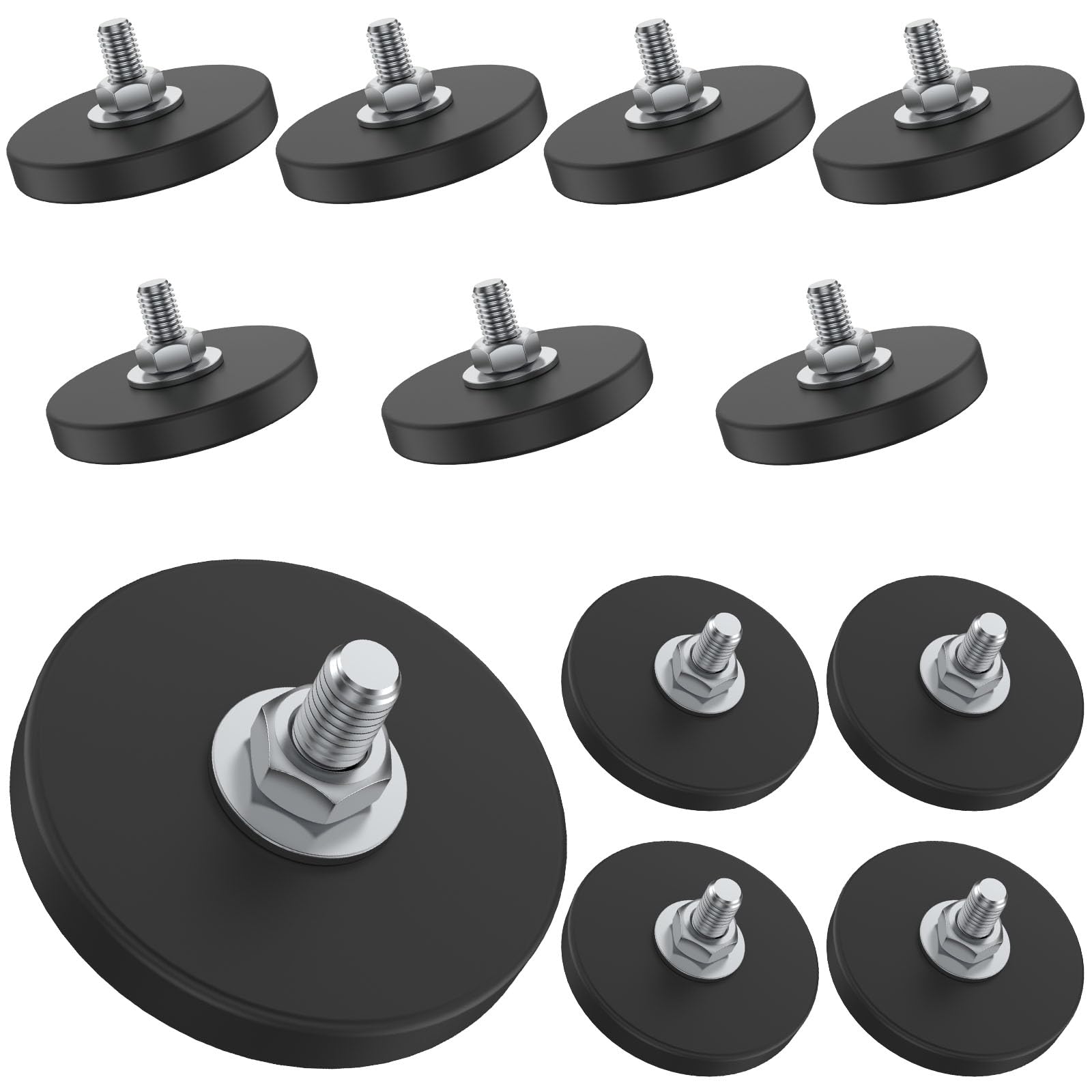 24pack Rubber Coated Magnets, Rock Light Magnets 1.69 Inch 30LB — Amazon image 9
