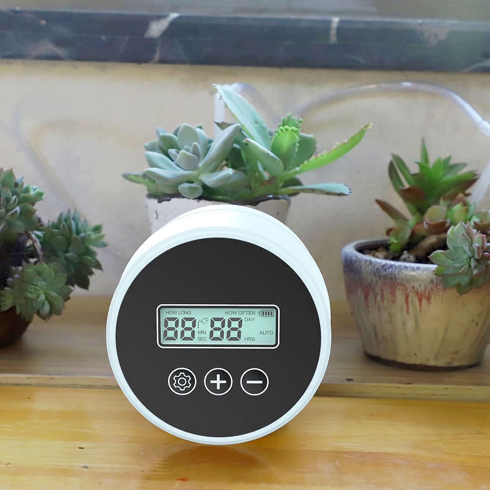 di irrigazione automatica Timer esterno per esterni in vaso per piante in vaso per giardino giardino di orto per patio giardino nero 23pcs 33pc o accessori da 43 pezzi inclusi (15m 20 vasi)