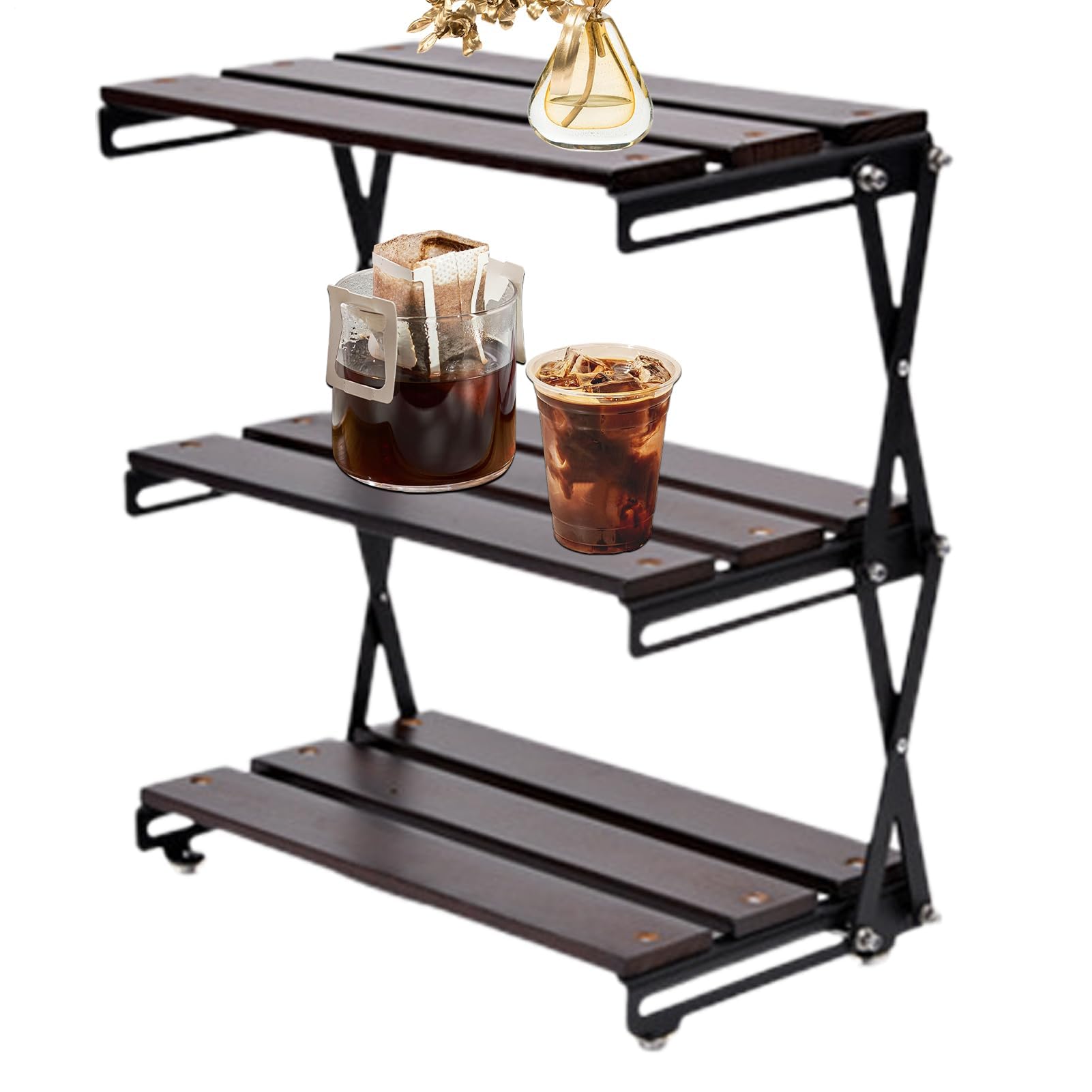 Étagère pliable de rangement portable pour optimiser l'espace intérieur
