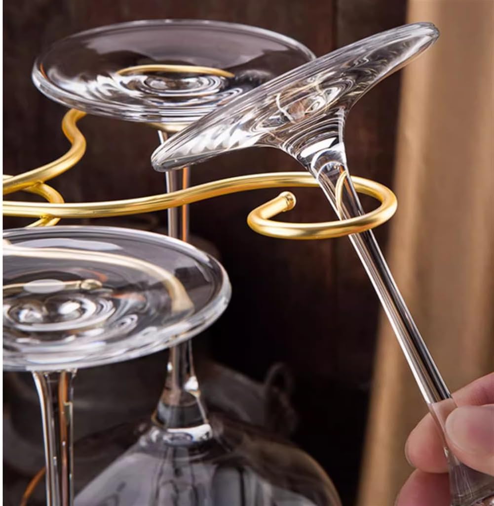 Red Wine Glass Holder Upside Down Hanging Bracket Ornament