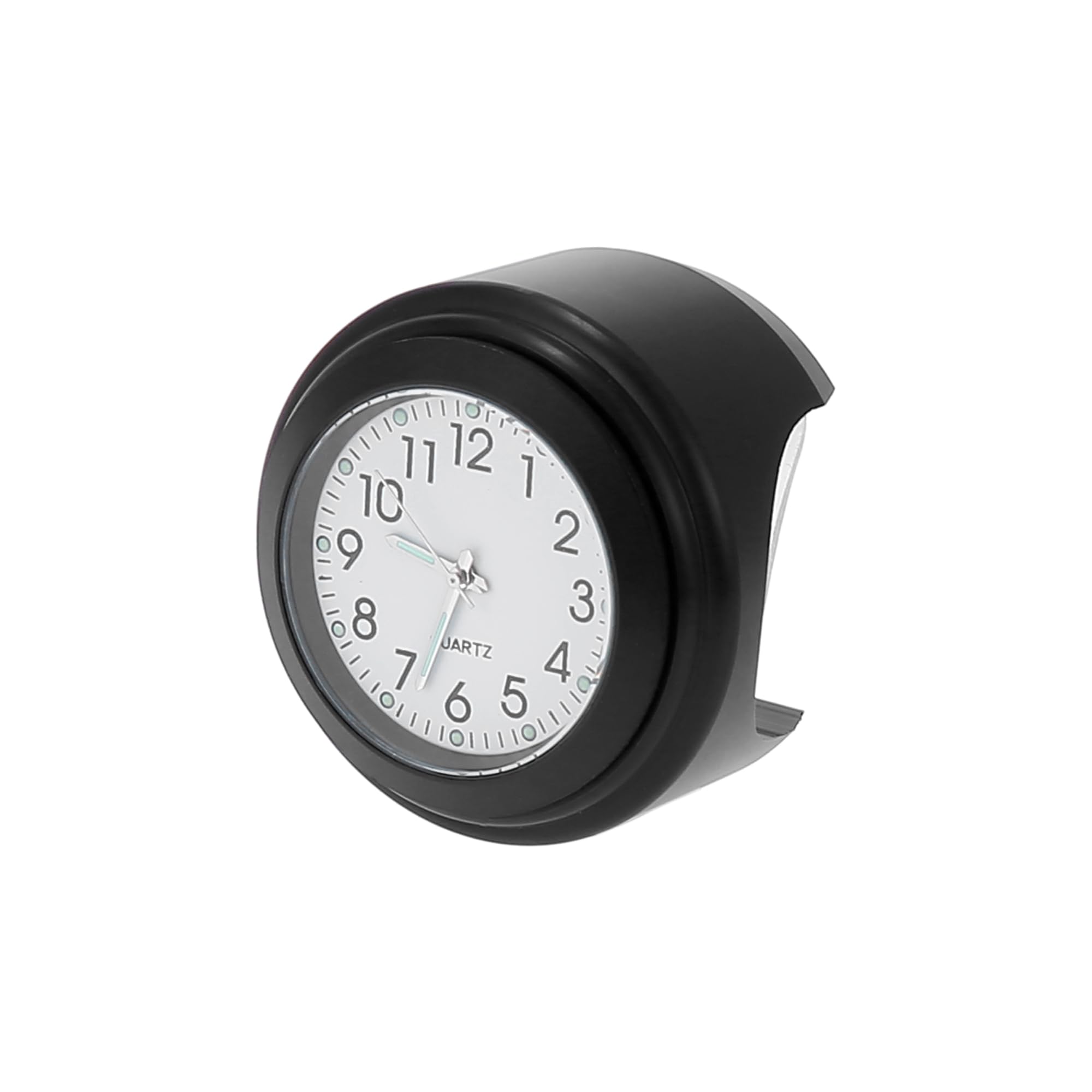 Reloj universal F FIERCE CYCLE para moto en manillares de 22 a 25mm en blanco y negro