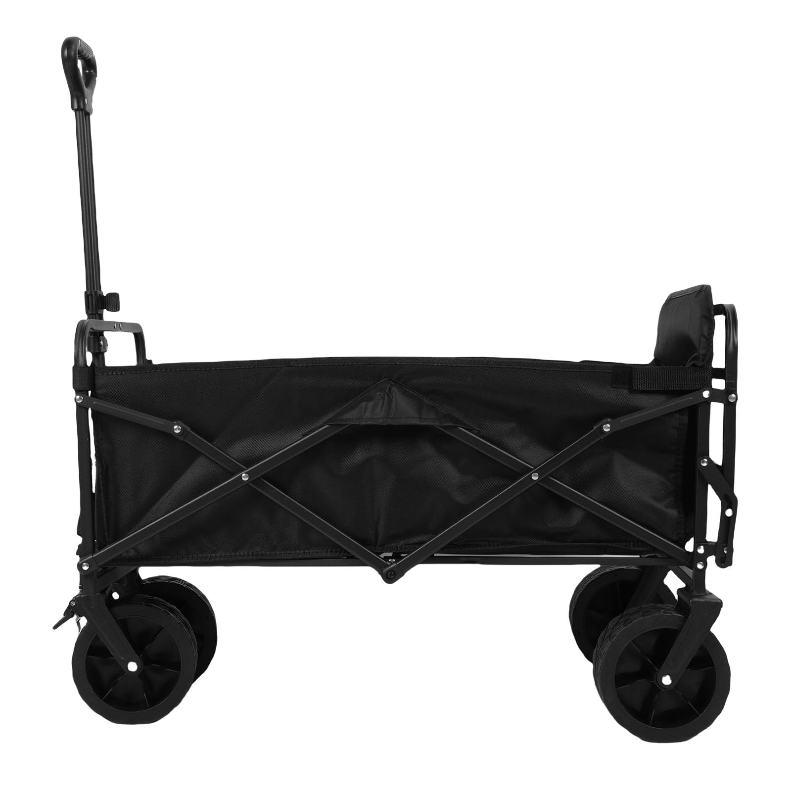 Pongnas Carrello Pieghevole Carro Multiuso con Struttura in Acciaio da 150 Litri con Apertura Posteriore in Tessuto Oxford 600D per Campeggio, Pesca, Giardinaggio, Shopping
