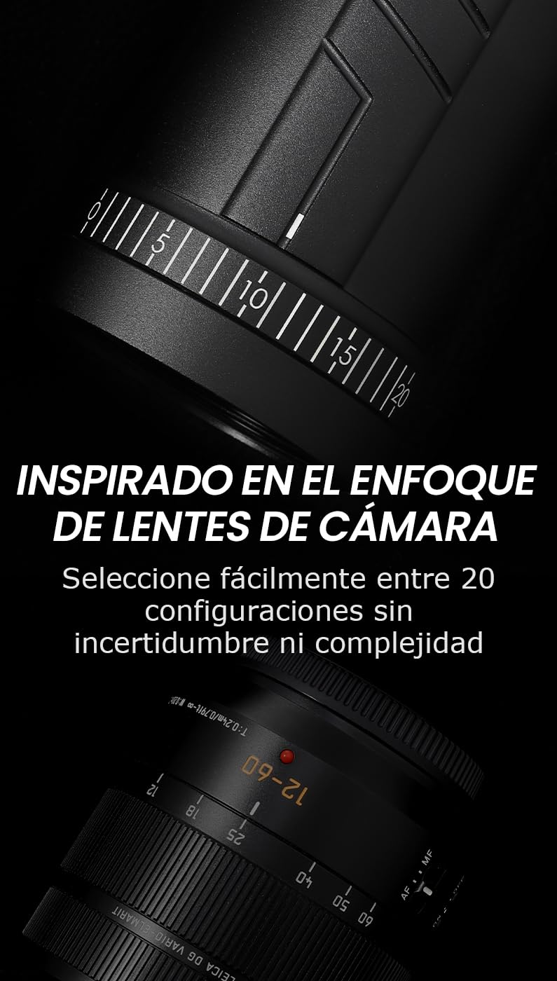 Vevok Chef Molinillo de café manual O20 – 20 niveles de ajuste externo, capacidad de 35 g con estuche de viaje y equipo de limpieza, molienda consistente, molinillo de café de mano de acero inoxidable
