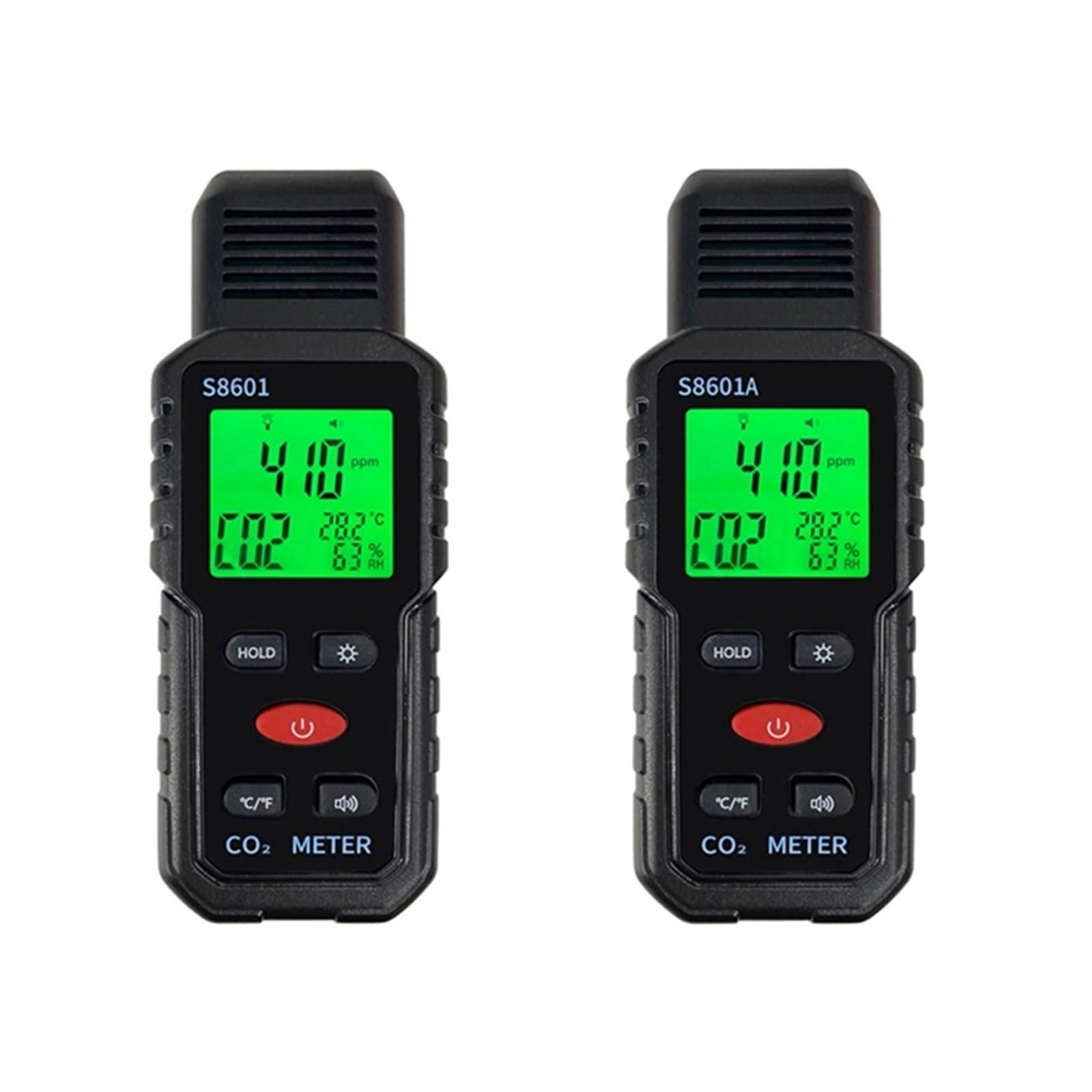Monitor qualità dell'aria, Misuratore di CO2 3 in 1, monitor a qualità 'aria, misuratore di CO2, anidride carbonica(S8601A)