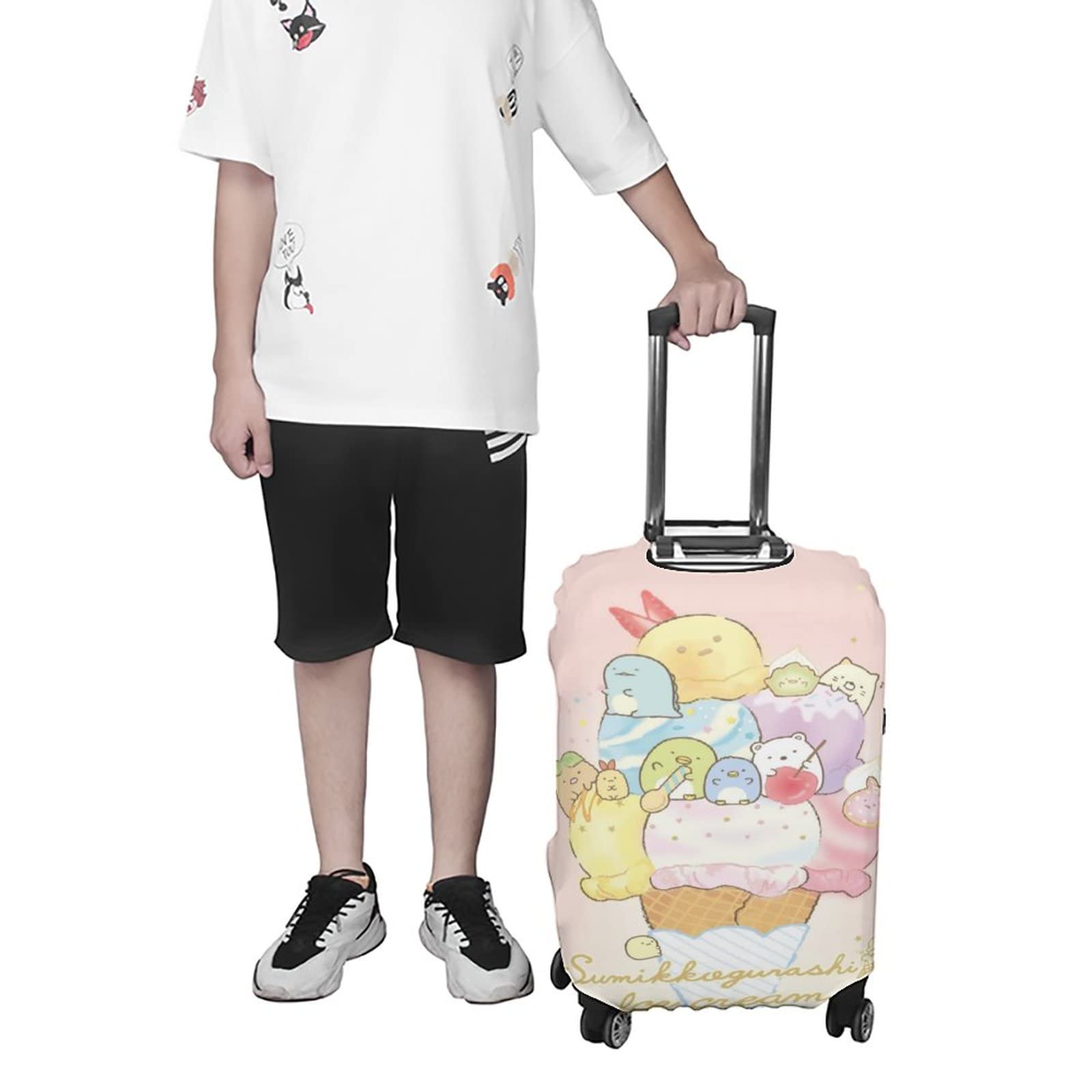 Amazon.co.jp: スーツケースカバー ポリエステル 旅行 出張 すみっこ