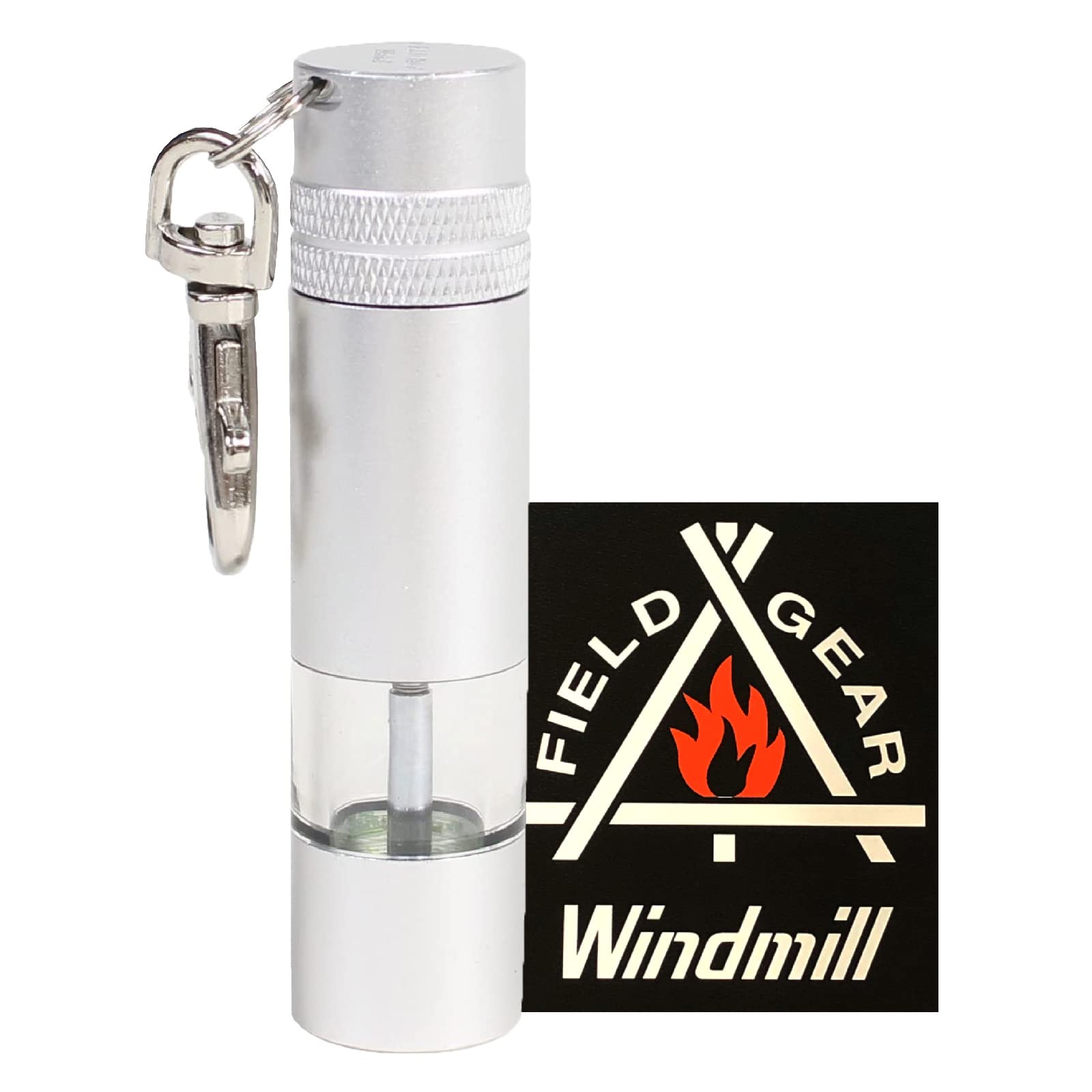 ウインドミル(Windmill) オイルライター グレー フィールドマックス WFM-100 ロゴステッカー付き WFM-2002K