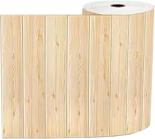 Papel tapiz autoadhesivo de grano de madera, paneles de pared de espuma autoadhesivos, para dormitorio, sala de estar, revestimiento de pared (Talla