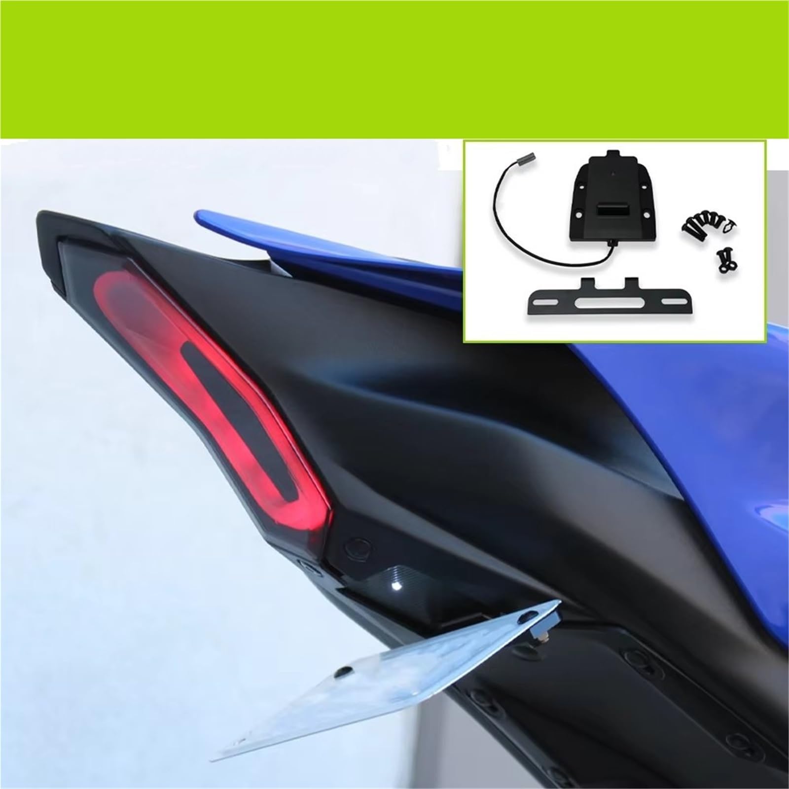 Supporto Per Targa Per YAMAHA Per YZF-R7 2021-2025 Porta Targa Moto | Kit Supporto Per Targa Posteriore Corto Per Moto