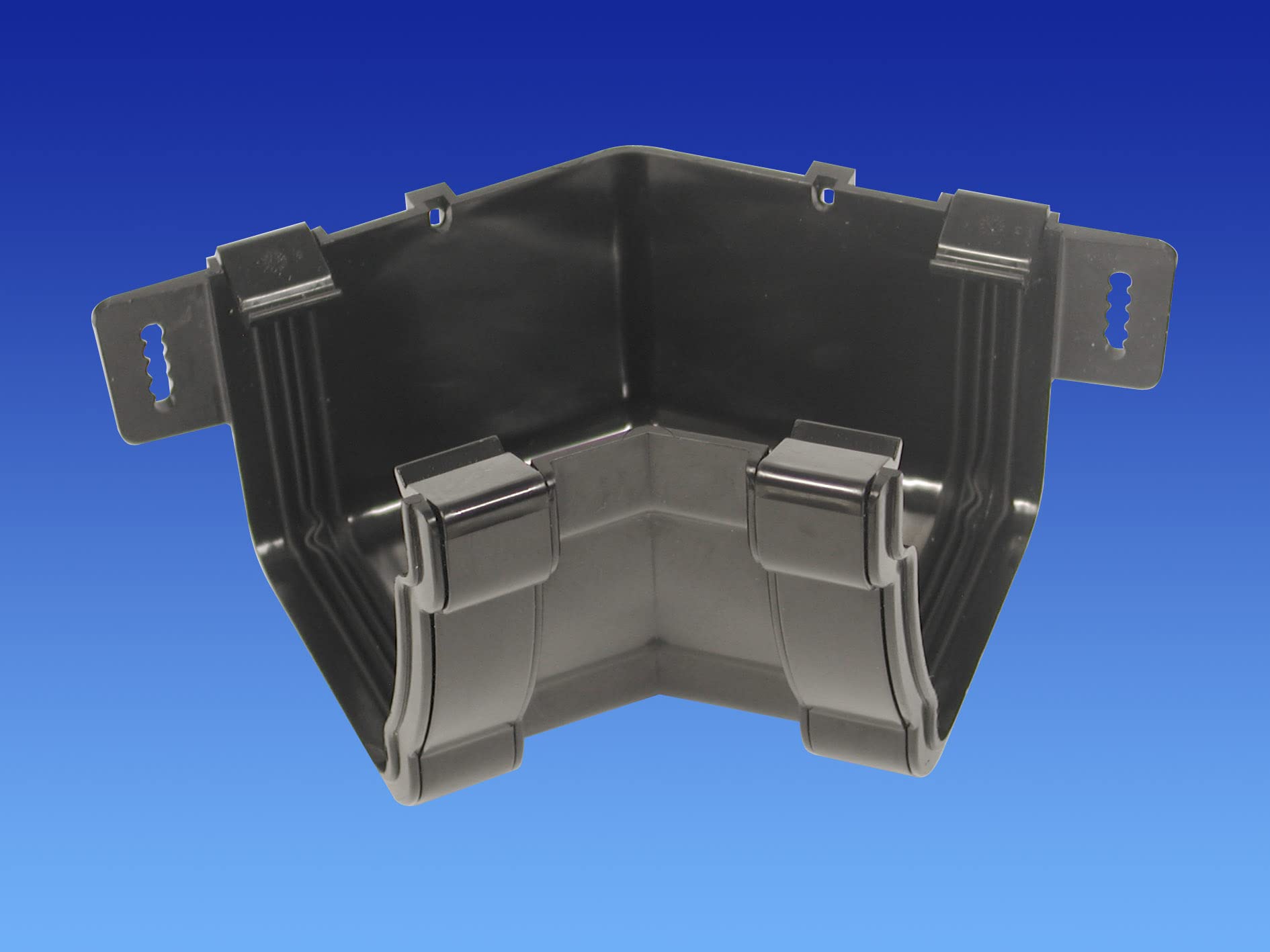 Angle intérieur 45 gouttière noire pour toit Stormline 111