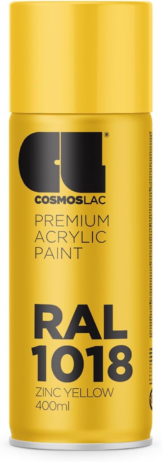 INRAL Chrome Sprühlack Gold 400ml - Acryllack Für Innen & Außen