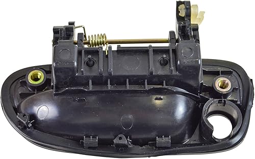 Miniatura 289 de TRQ Manija de la puerta exterior trasera izquierda del lado del conductor negra compatible con Honda Civic 2001-2005
