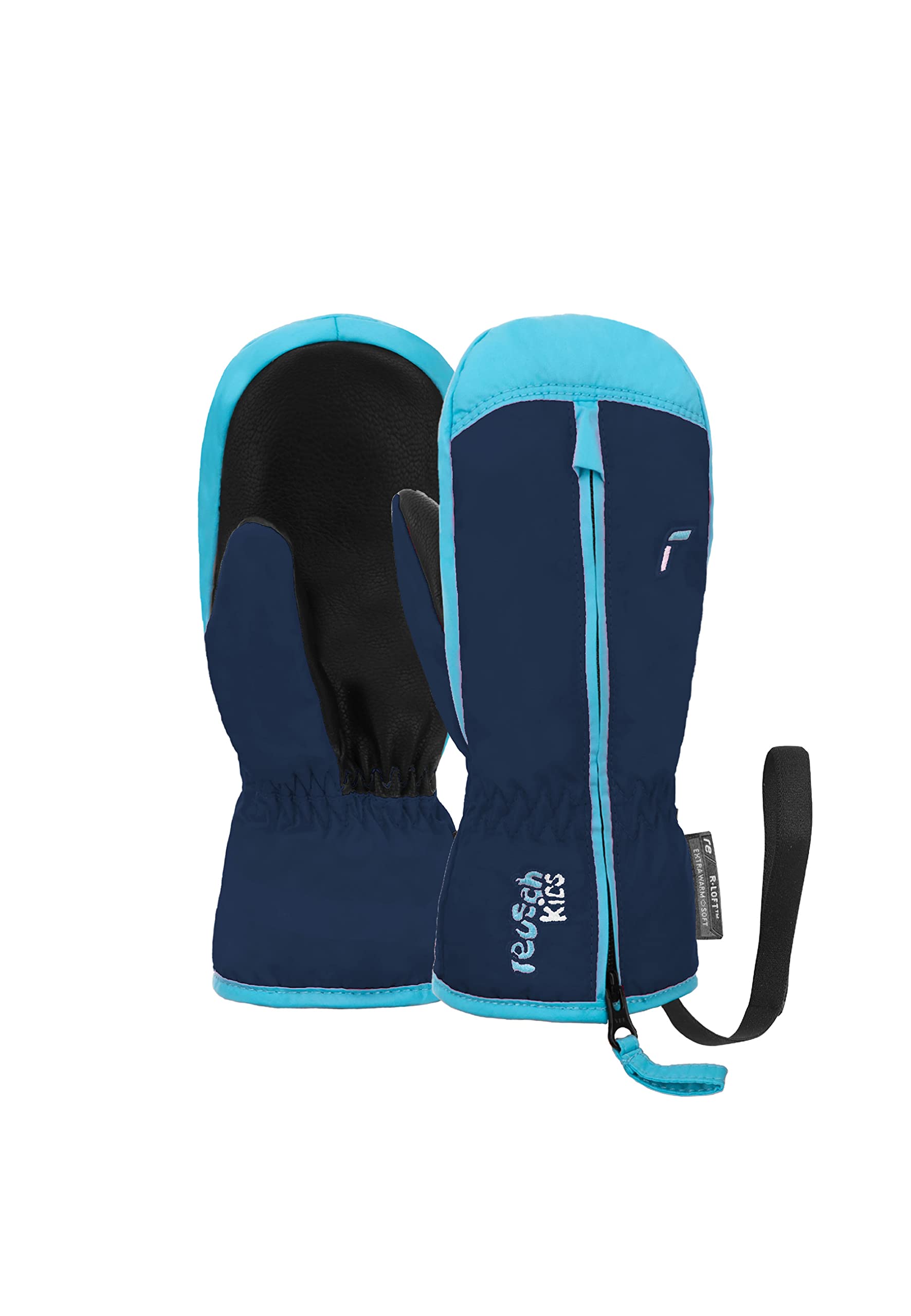 Reusch Ben Mitten extra warme und weiche Fausthandschuhe Winterhandschuhe Fäustlinge Kinder Babys Kleinkinder Mädchen und Jungen mit einem Reißverschluss