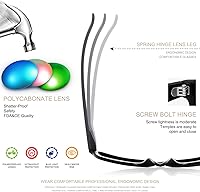 Vista 4 de FEIDUSUN Lentes de sol polarizados para hombre y mujer, lentes de sol retro negros para conducir, pescar, protección UV