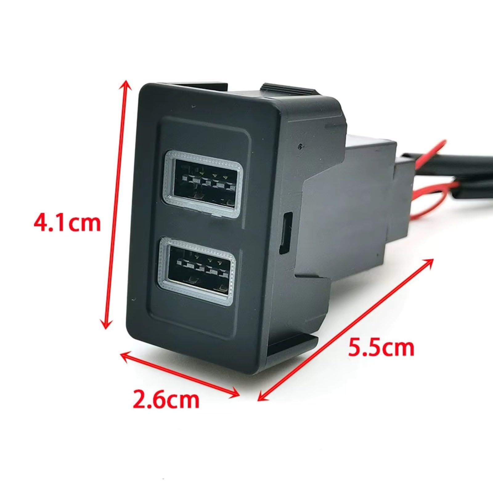 Consola USB Socket AUX Compatible Con Suzuki Para SX4 Para Swift Car Dual Para Adaptador Cargador Enchufe QC3.0 Adaptador Enchufe Interfaz Puerto USB Coche