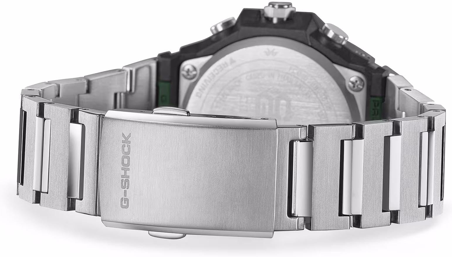 Casio Herren Chronograph Quarz Armbanduhr G-Shock G-Steel