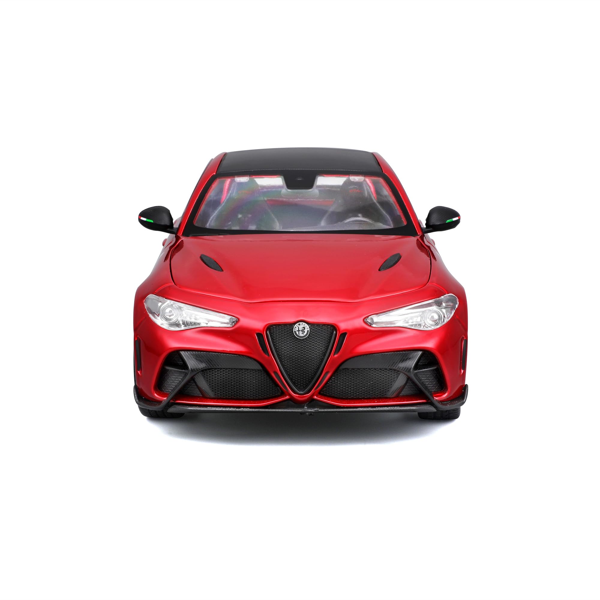 Bburago - Alfa Romeo Giulia GTA 2020 Maßstab 1:18, Diecast-Auto, Detailgetreu mit 4 Türen zum Öffnen, Farbe Rot, Alfa Romeo-Lizenz, Alter 3+