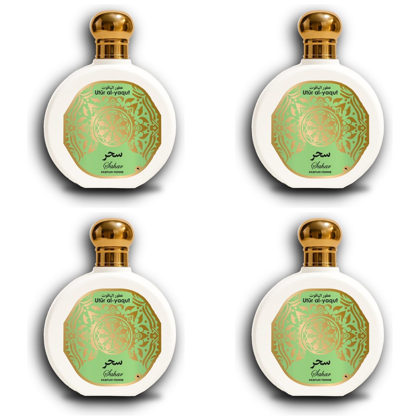 Utur Al-Yaqut Sahar - Profumo da donna, EDP, 100 ml, confezione da 4 pezzi