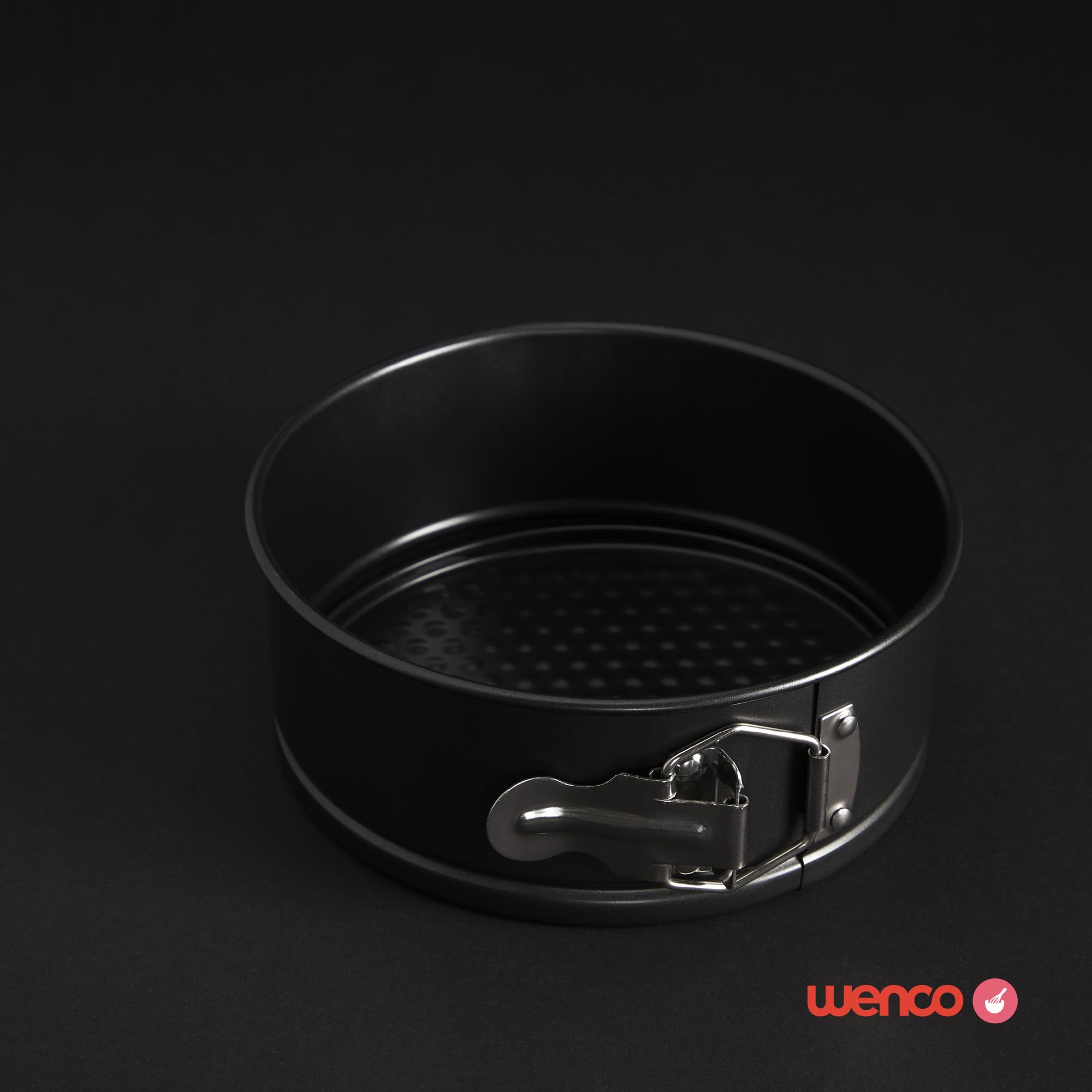 wenco Mini tortownica o średnicy 18 cm, idealna do małych ciast, wysokiej jakości powłoka nieprzywierająca, wykonana z wytrzymałej stali, odporna na wysokie temperatury, w stylowym kolorze szarym,