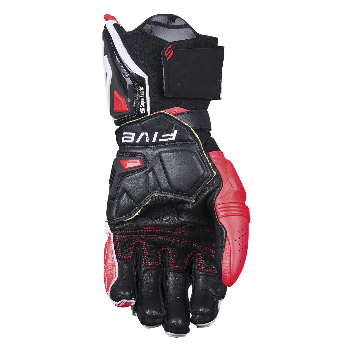 RFX FiVE 5 グローブ 黒/白/赤 レザー S/8 RFX FiVE 5 グローブ 黒/白/赤 レザー S/8