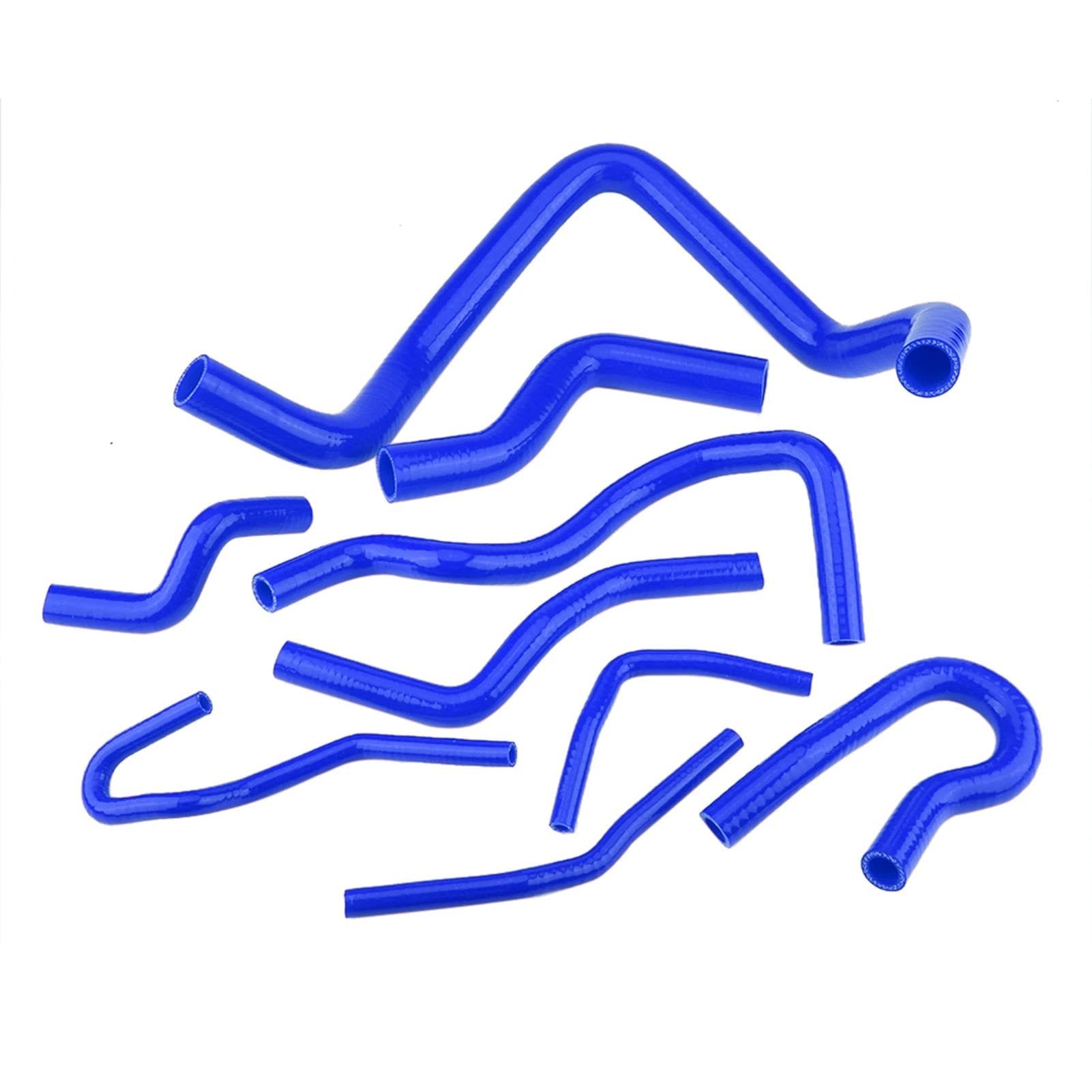 for Civic D15 D16 SOHC EG/EK 1992-2000 9pcs Red Silicone Auto Radiator Hose Kit(Blue)