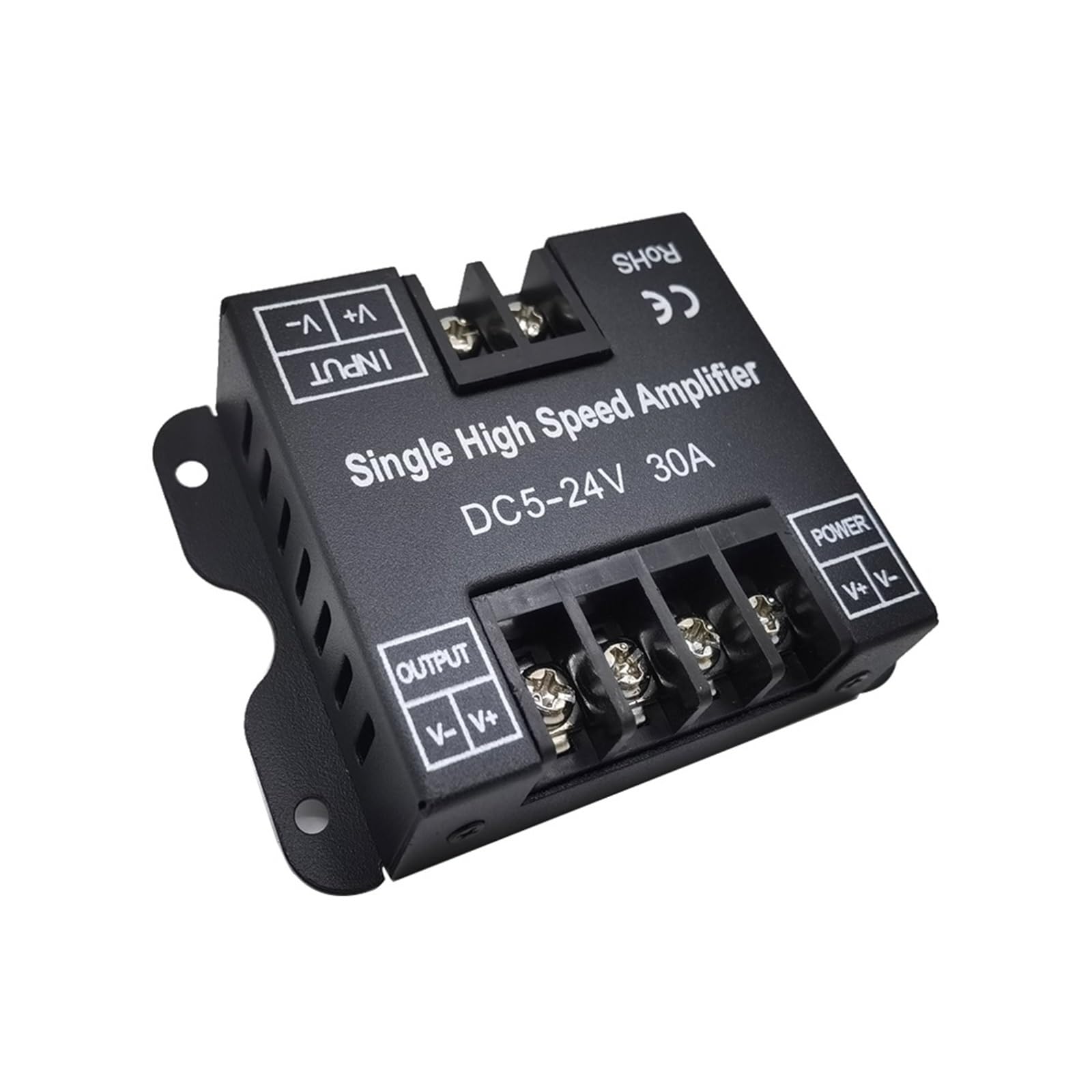 ZXAOMMBEA DC5V-24V 24A 30A 32A LED RGBCCT/RGBW/RGB Amplifier for Strip Power Repeater Light Controller(Single Color 30A)
