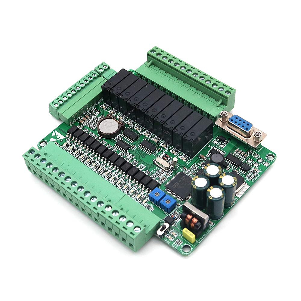 DollaTek Controllore logico programmabile PLC FX3U-24MR Uscita relè scheda di controllo industriale