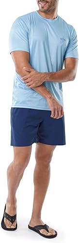 Miniatura 7 de Guy Harvey Camiseta de manga corta para hombre con protección solar UPF 30+