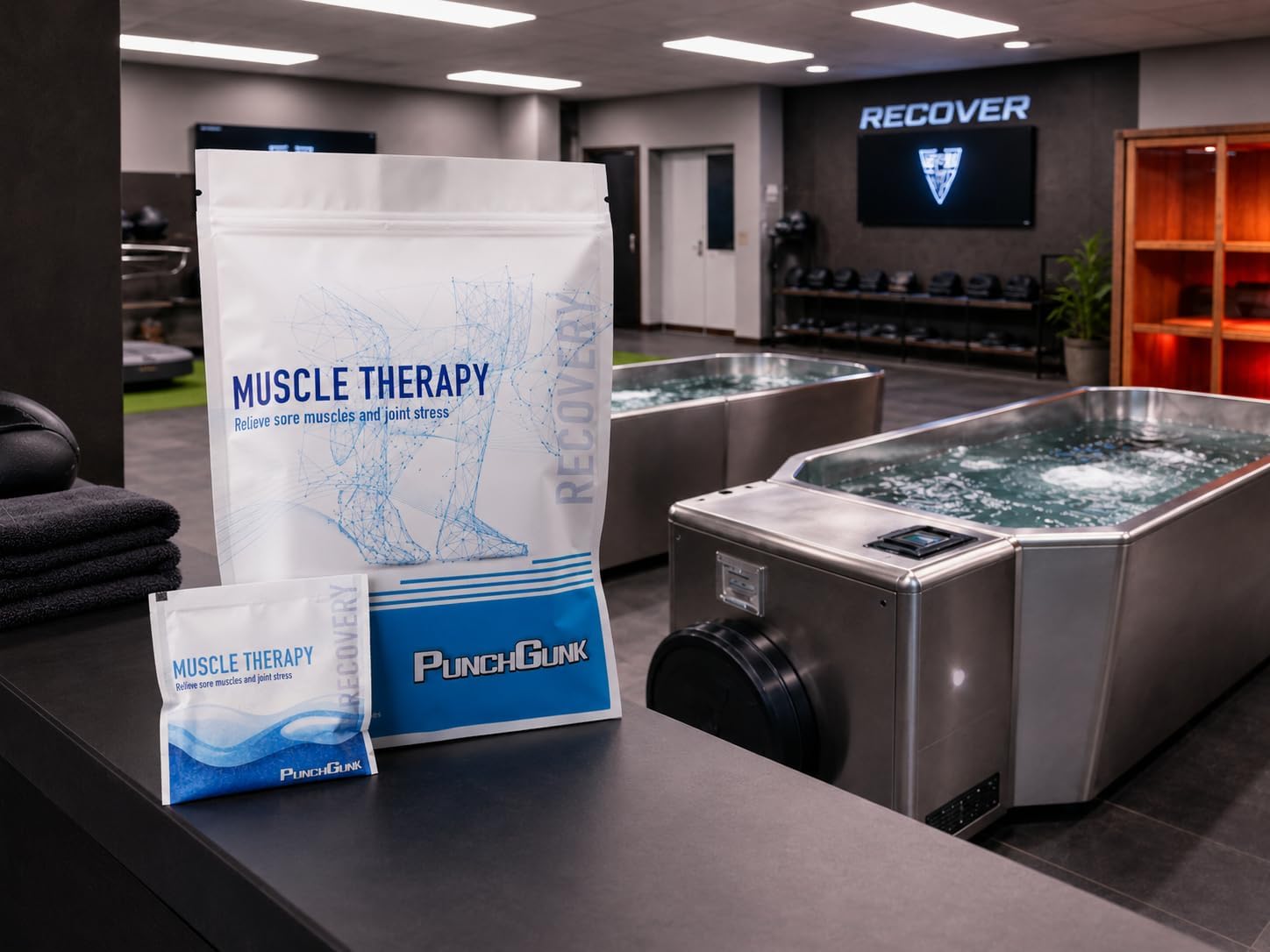 PunchGunk Muscle Therapy Recovery Bath Soak with Magnesium, MSM, Vitamin C & Aloe
