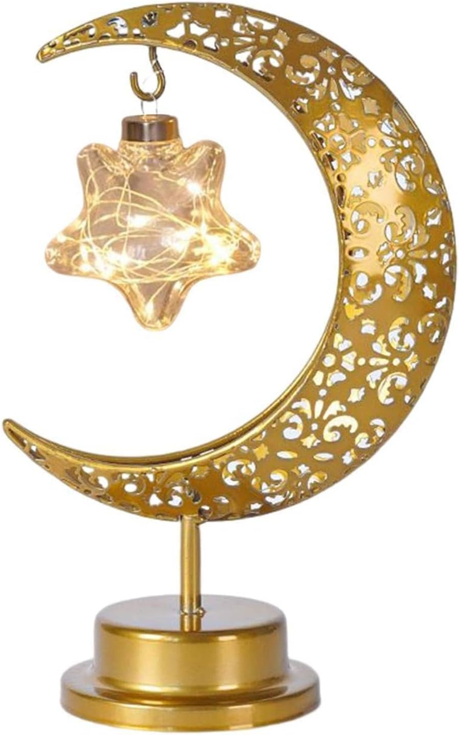 LED Moon Light Table Lamp,Enchanted Lunar Star Decorative Ball,Battery Operated Bedroom Magic Moon Light,Starry Night