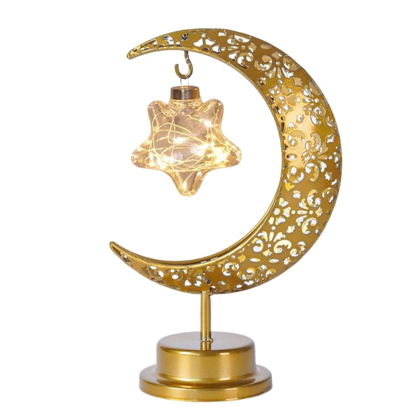 LED Moon Light Table Lamp,Enchanted Lunar Star Decorative Ball,Battery Operated Bedroom Magic Moon Light,Starry Night