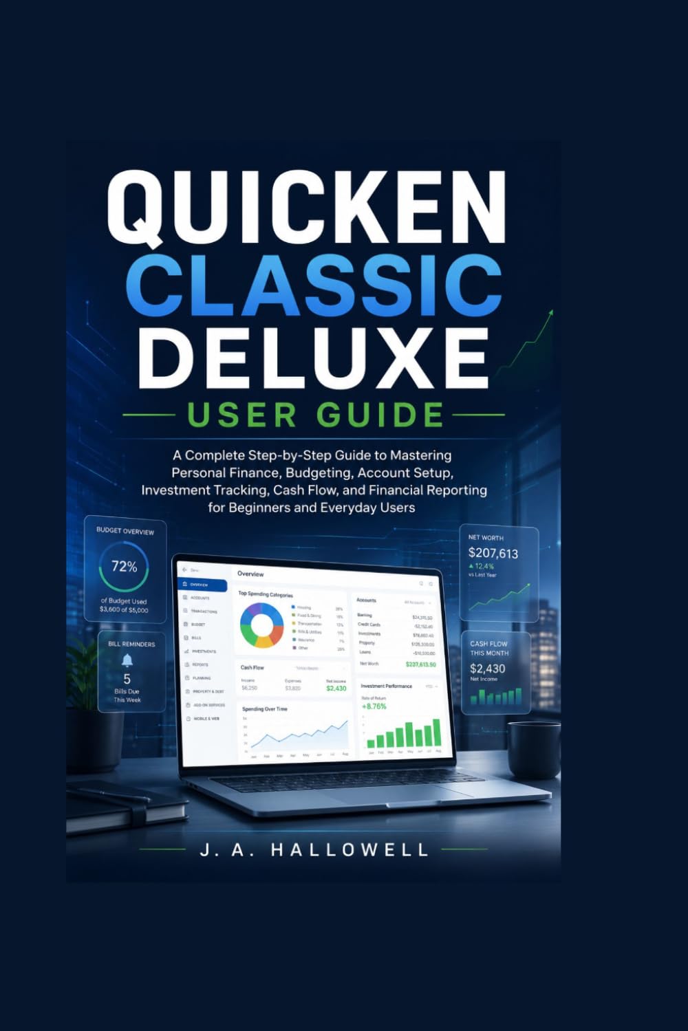 QUICKEN CLASSIC DELUXE USER GUIDE: AComplete Step-by-Step Guide toMastering Personal Finance,Budgeting,Account Setup,InvestmentTracking,CashFlow,and FinancialReporting forBeginners and EverydayUsers