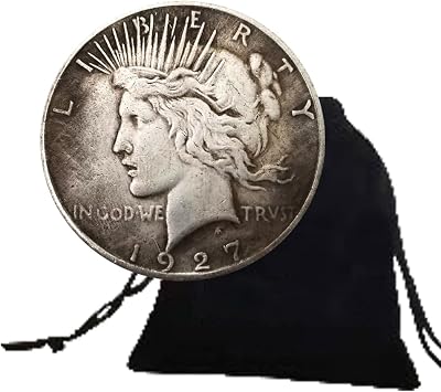 1927 Peace Dollar Coin American Liberty Coin Historic Eagle Pocket Coin United States of America Coin Lucky Souvenir for Collection Party Gifts