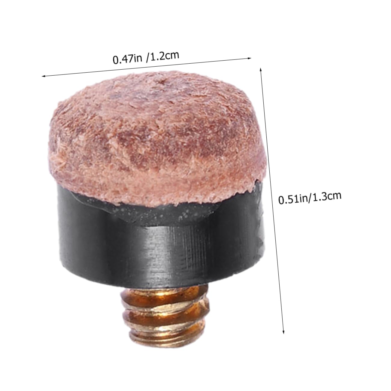 GOOHOCHY 40Pcs Billiard Replacement Tips Screw Leather Tips for Pool Easy Installation Durable and Wear Resistant Billiard Accessories for Improved Control and Performance