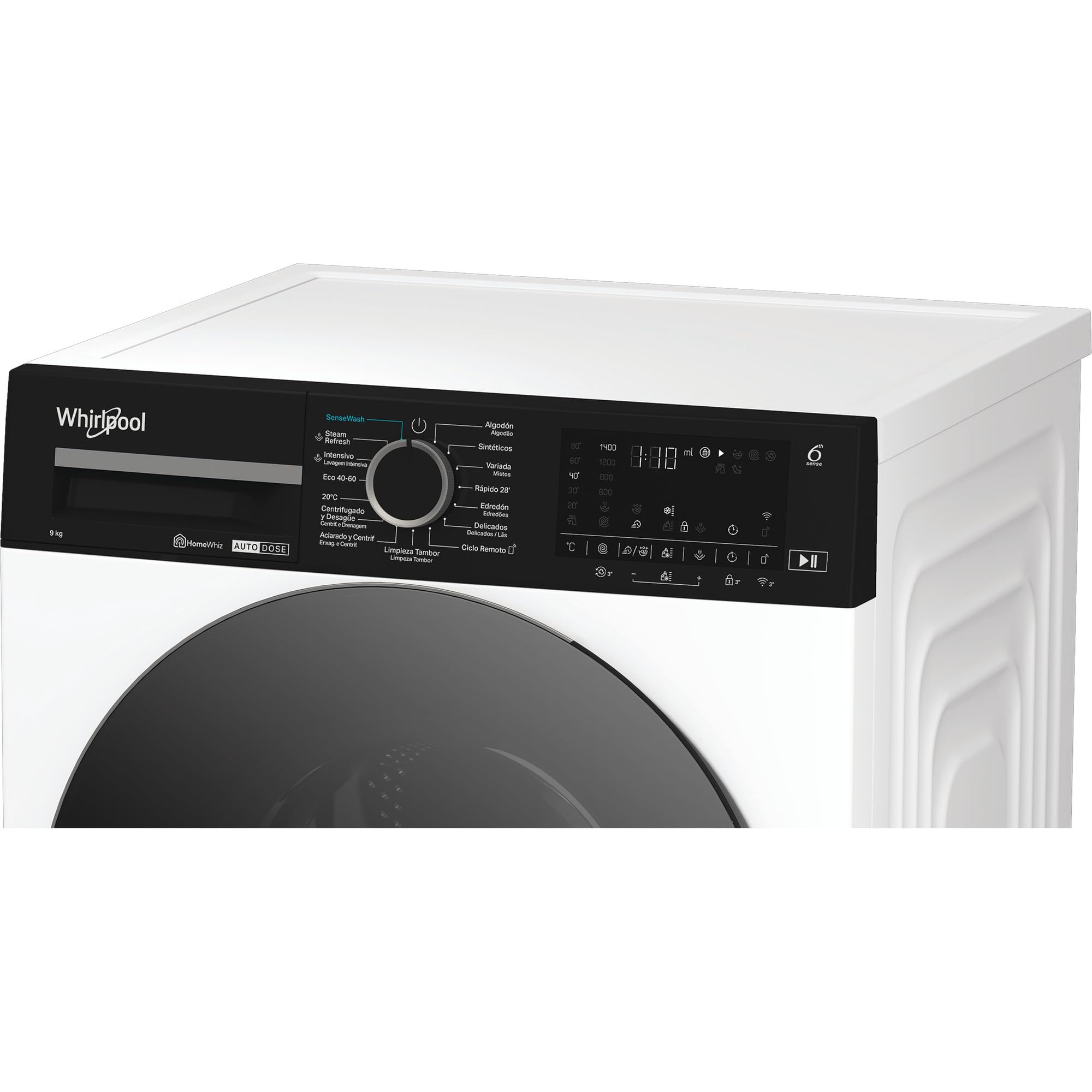 Whirlpool - Lavadora de libre instalación WPM 97W ADS SPT
