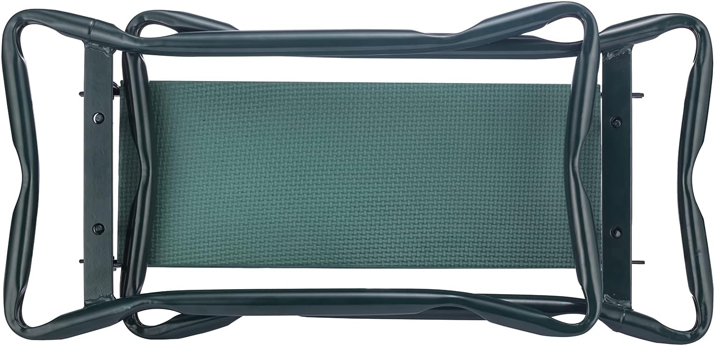 Garden Kneeler Bench Stool EVA Pad Seat w/Gloves Patio