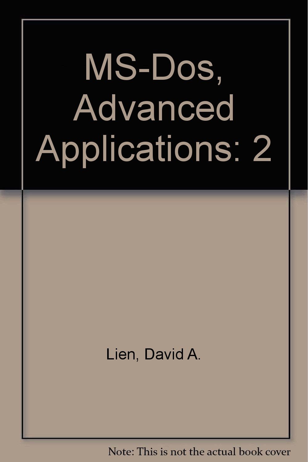 MS-Dos, Advanced Applications: 2