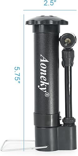 Miniatura 5 de Aoneky Mini bomba de mano para pelotas deportivas, bomba de aire portátil con aguja para inflación de baloncesto, fútbol, voleibol