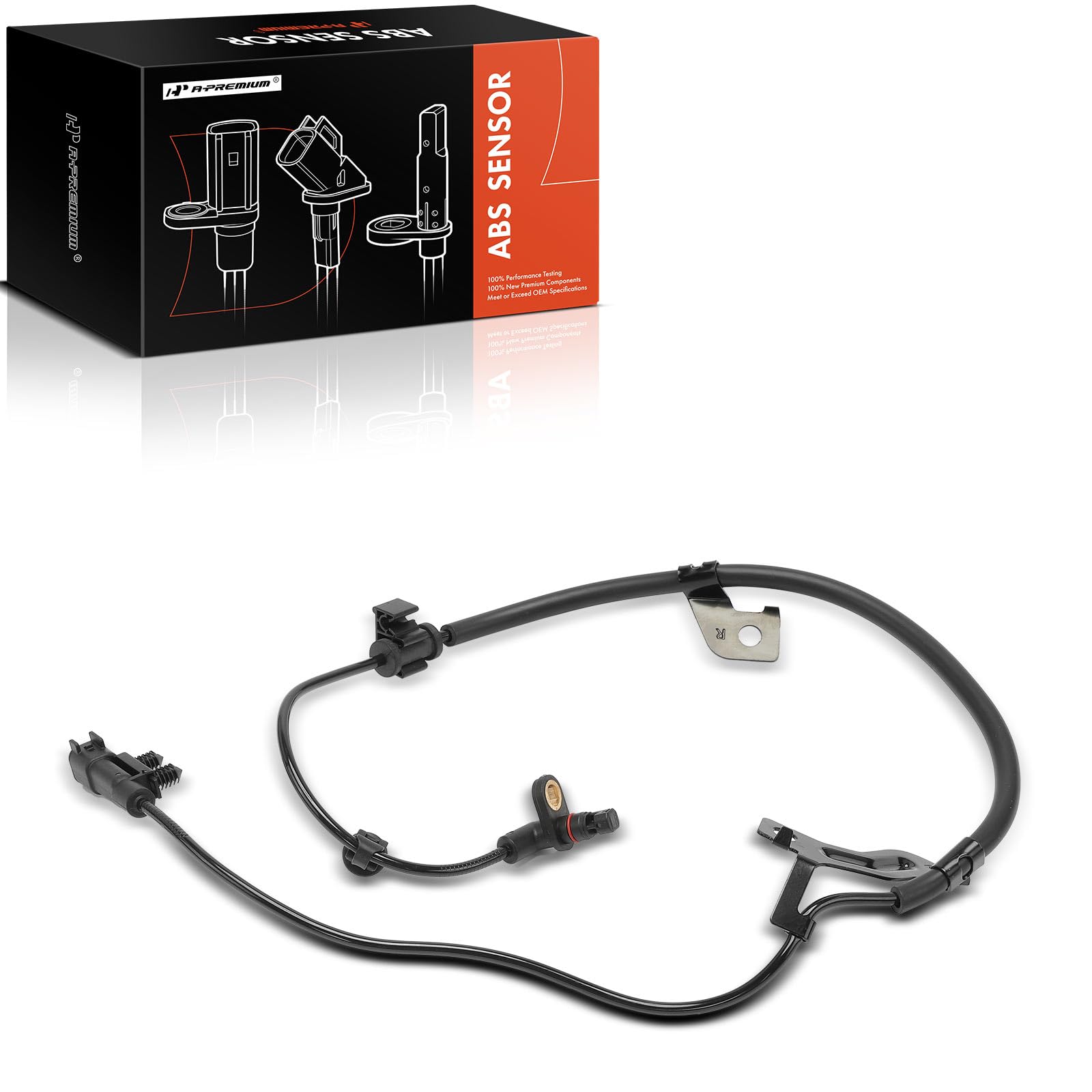 A-Premium ABS Wheel Speed Sensor Compatible with Dodge Journey 2009-2020 Rear Right Passenger Side