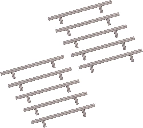 Vista 137 de Design House 189647 - Tiradores sólidos para gabinete, paquete de 10, tiradores de cajón de centro a centro, manijas de cocina modernas, acero Acero