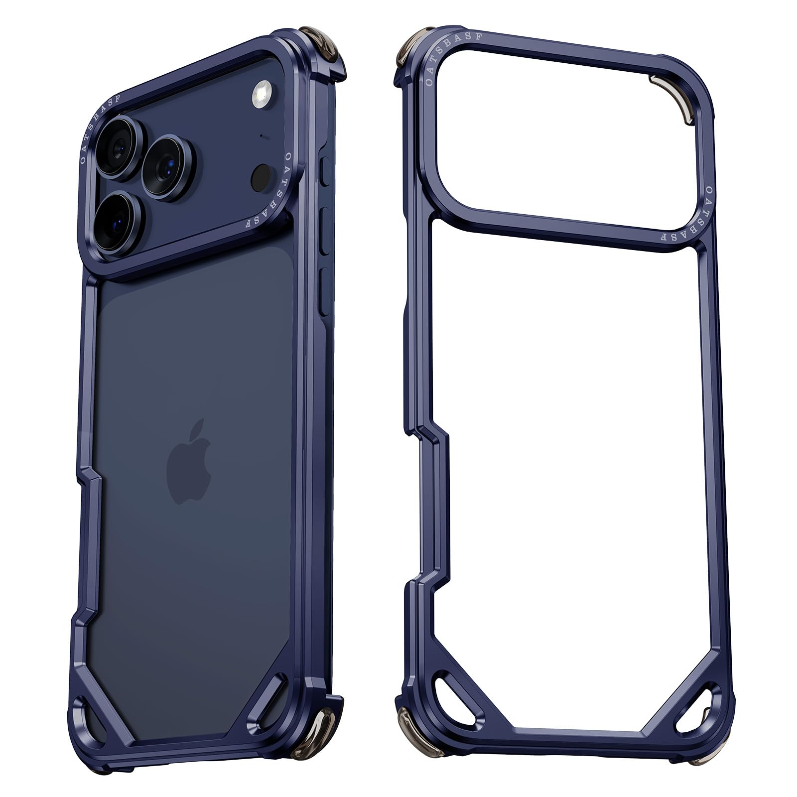 NIFBANG voor iPhone Air hoesje, aluminium metaal, dun, slank, geen