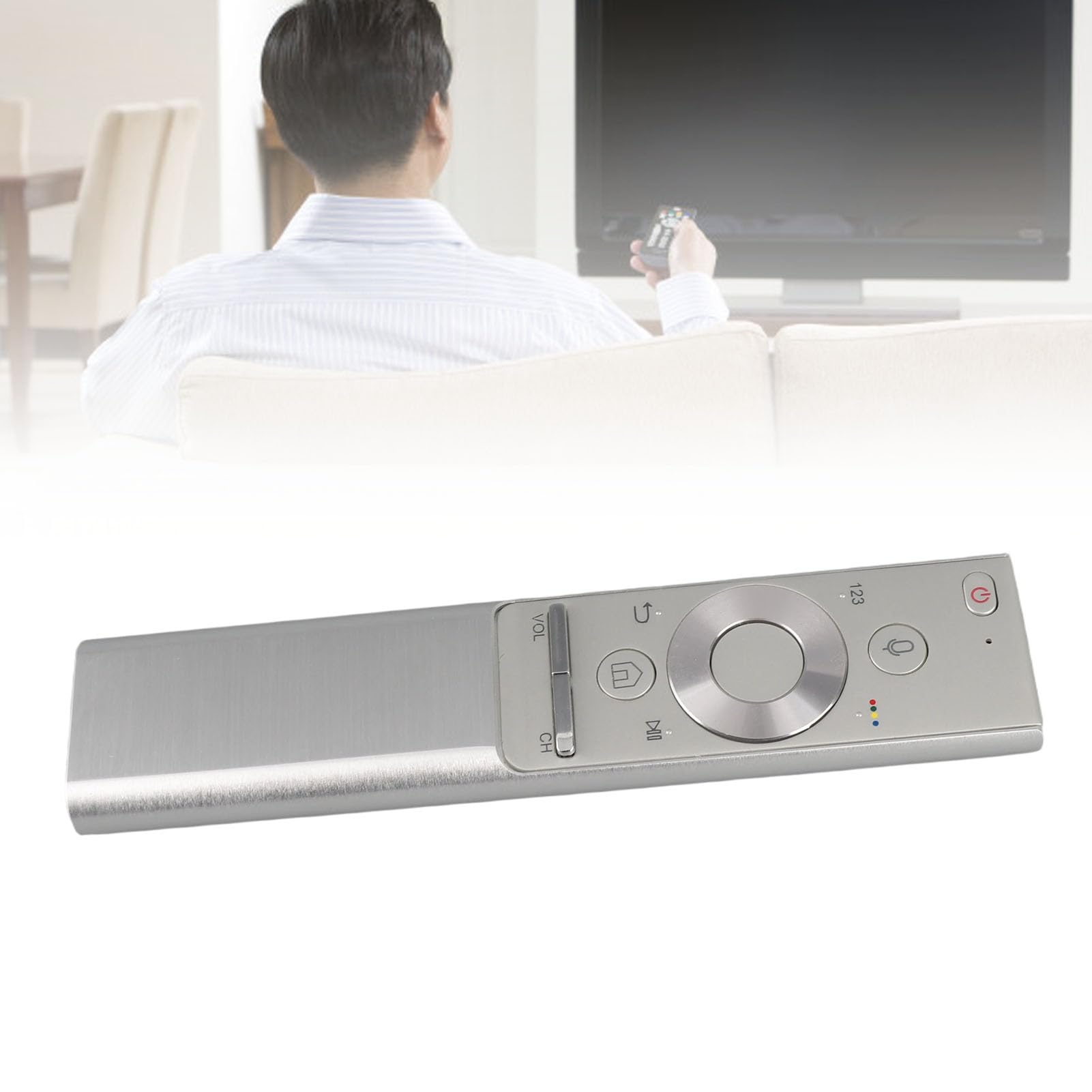 Alomejor Remote Control for Voice TV, Aluminum Alloy | Materiale resistente, presa comoda, modelli compatibili, distanza remota 10 m, design leggero